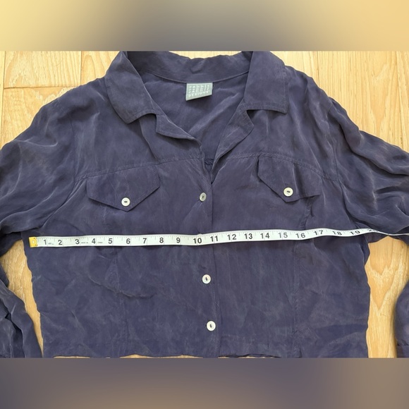 Vintage Rabbit rabbit rabbit Women's blue/ purple Blouse retro modern cropped - Picture 2 of 9